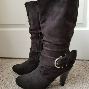 Black Apt. 9 Boots w/Heel
